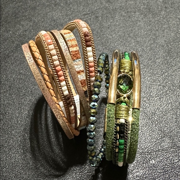 61.  Two Multi-Strap Magnetic Closure Bracelets - Picture 8 of 10